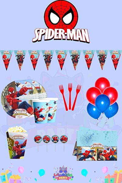 LASAGNA STORE Set de petrecere de aniversare Spider-Man pentru 32 de persoane...