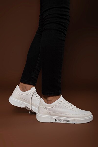 Riccon Weiße Herren-Sneakers 0012x20