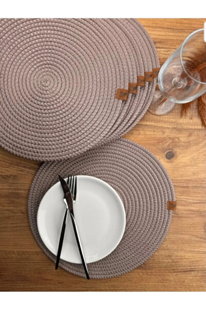 Bazzarjı El Yapımı Amerikan Servis Runner 4 Lü Lüx Sunum Tabak Altlığı