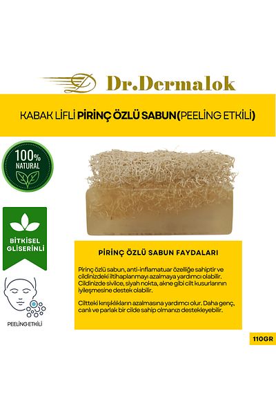 Dr.Dermalok Pumpkin Fiber Rice Extract Soap (Peeling Effect)