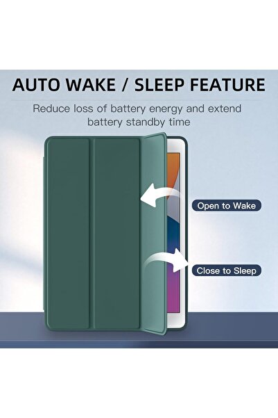 AWH حافظة لجهاز iPad الجيل التاسع/الثامن/السابع، 10.2 بوصة، حامل قلم، حامل ذكي من مادة TPU، إيقاظ/سكون تلقائي