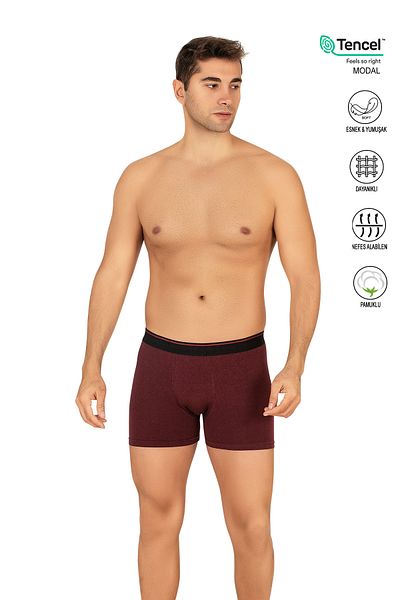 ÖZKAN underwear Özkan 11256 Men's Premium Fabric Modal Cotton Flexible Soft Boxer Shorts