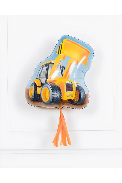 İrem Parti Dükkanı Construction Themed Business Machinery Scoop Foil Balloon 82 X 69