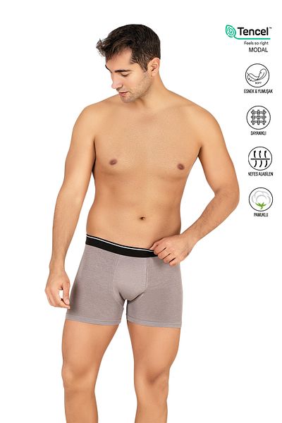 ÖZKAN underwear Özkan 11256 Ανδρικό ύφασμα Premium Modal Βαμβακερό εύκαμπτο μαλακό μποξεράκι