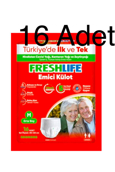 Freshlife Fresh Life Yetişkin Emici Külot Bez M Beden 16 Adet