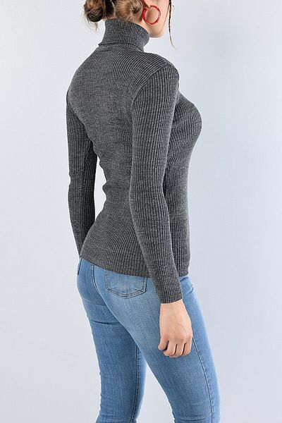 NİSUM MODA Nisum Fishing Collar Knitting Sweater