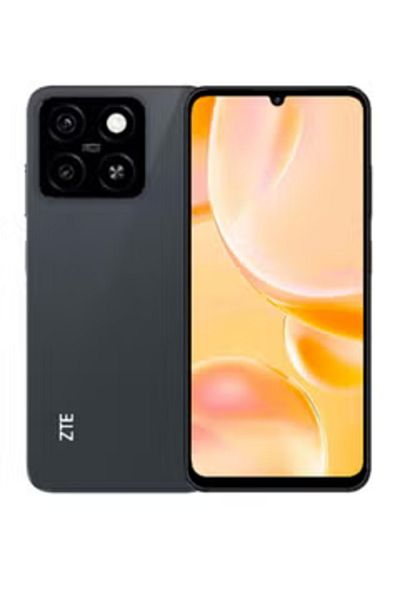 ZTE هاتف Blade A55 ثنائي الشريحة باللون الأسود النجمي سعة 4 جيجابايت وذاكرة 128 جيجابايت وشبكة الجيل الرابع - إصدار الشرق الأوسط