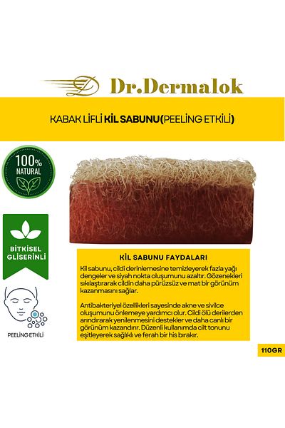 Dr.Dermalok Pumpkin Fiber Clay Soap (Peeling Effect)