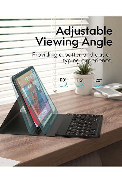 CHESONA حافظة لوحة مفاتيح لجهاز iPad Pro 12.9 2020 الجيل الرابع، حافظة iPad Pro 12.9 مع لوحة مفاتيح الجيل الثالث