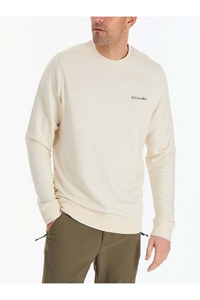 MTNSTOR Columbia C1094 Men's Plus Size Two Thread Crew Neck Sweatshirt - C1094 - White - ST01404-White-4XL