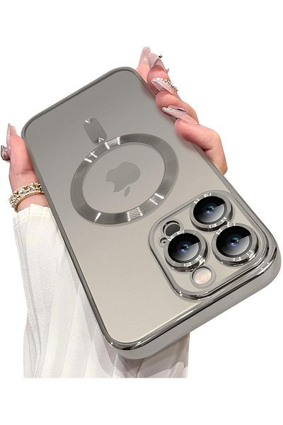 AWH Magnetic Case for iPhone 16 Pro Max with Camera Lens Protector, MagSafe, Natural Titanium