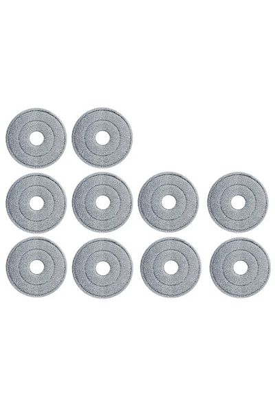 Cady One Gray Replacement Mop Set For Wiping And Cleaning Floors, Consisting Of 10 Pieces