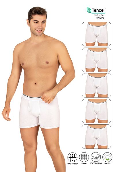 ÖZKAN underwear Özkan 11256 - Πακέτο 5 ανδρικών μποξερ σορτς Premium Modal Cotton