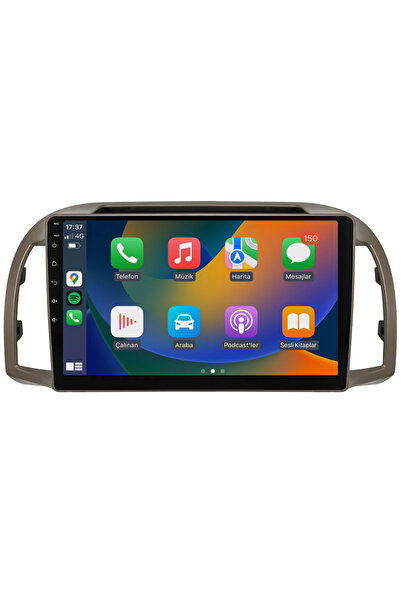 EXVOL NİSSAN MİCRA 2002-2010 ANDROİD MULTİMEDYA 4GB RAM/64GB CARPLAY 9 İNC HD...