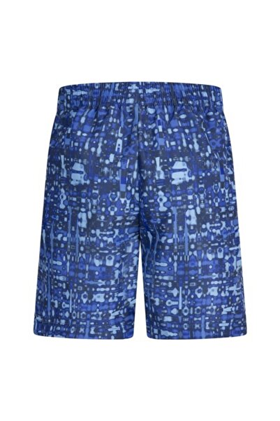 Nike Microfiber Blue Patterned Pocketed Boys' Shorts 86m751