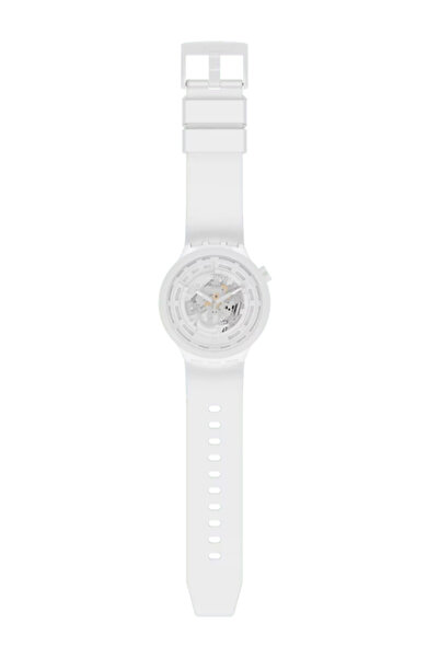 Swatch Sb03w100 Model White Clock