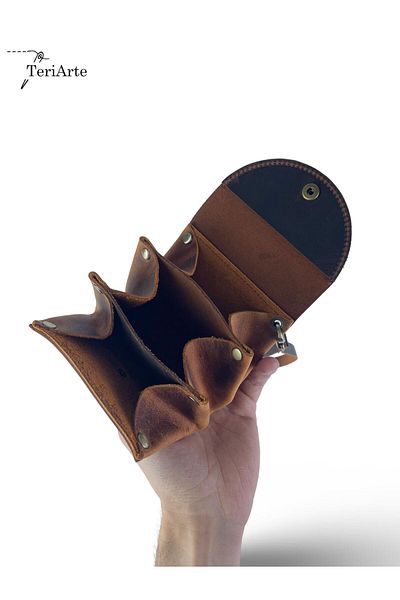TeriArte Genuine Leather Women's Wallet, Real Leather Wallet, Strap Wallet, Carrying Bag, Gift Wallet