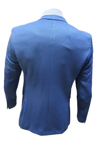 Presto D-2053 Men's Blue Slim Jacket - 52