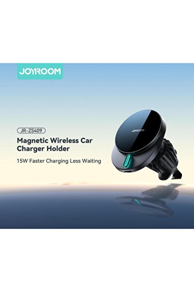 Joyroom Zs409 15w MagSafe Kablosuz Şarj Araç Şarj Ve Araç Telefon Tutucu