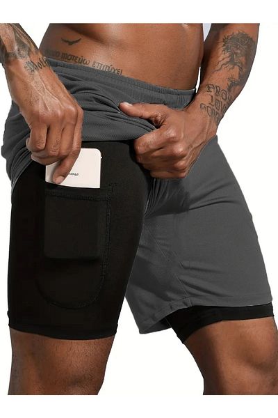 makiteks Μαύρο κολάν Look Multi-Pocket αθλητικό σορτς