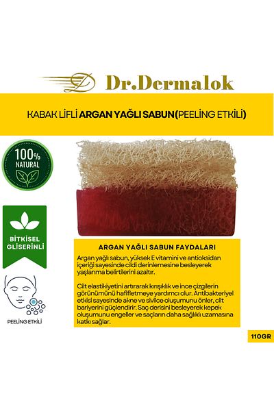 Dr.Dermalok Pumpkin Fiber Argan Soap (Peeling Effect)