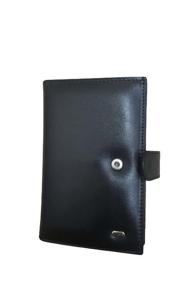 ARI A102 Women's Leather Vip Snap Wallet - Black - Standard