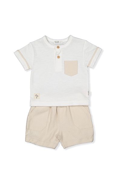 Bebetto Jacquard Single Jersey Shorts - Set of 2 (Good Adventure) K4788