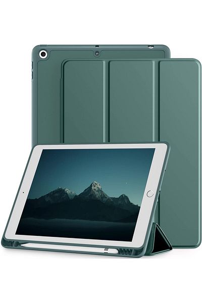 AWH Case for iPad 9th/8th/7th Gen, 10.2 Inch, Pencil Holder, TPU Smart Stand, Auto Wake/Sleep