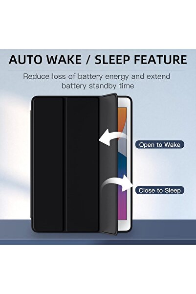 AWH Case for iPad 10.2" 8th/7th Gen 2020/2019 with Pencil Holder, Auto Wake/Sleep, Black