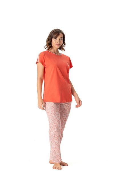U.S. Polo Assn. U.S. Polo Assn. 17020 Set de pijamale cu mânecă scurtă pentru femei Coral