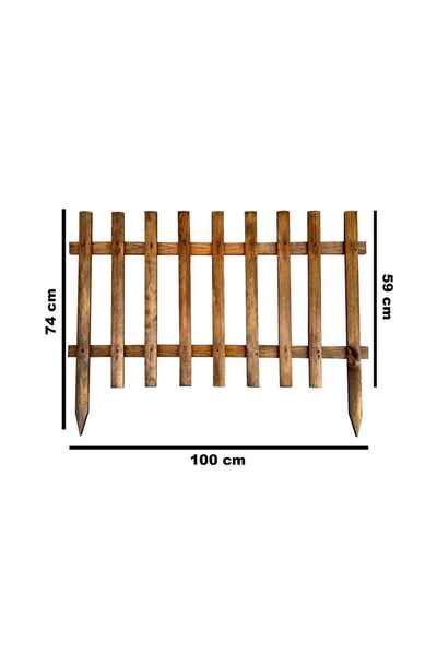 Weblonya Bahçe Çiti Büyük Boy Ahşap Çit 100 Cm 2171