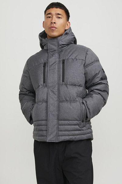 Jack & Jones Men's Wind and Water Resistant Puffer Coat - Yog