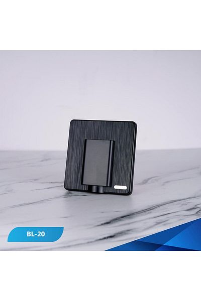 Btm وصلة مكيف هواء بيانو خشبي أسود - قطعتين