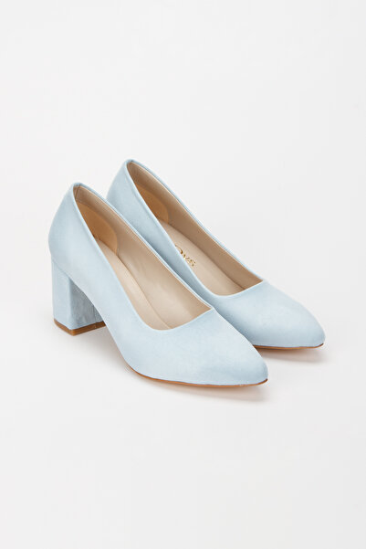 La Vivien Kadın Süet Kalın Topuklu Klasik Ayakkabı