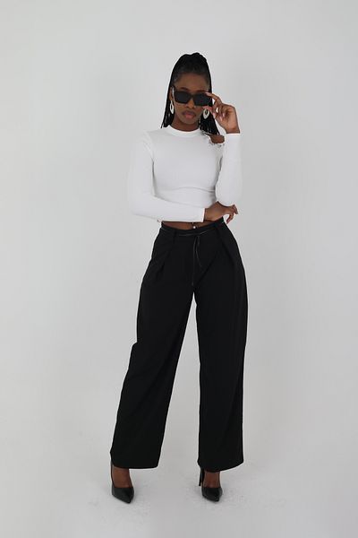 Viskosa Shoulder Stone Detailed Long Sleeve Blouse