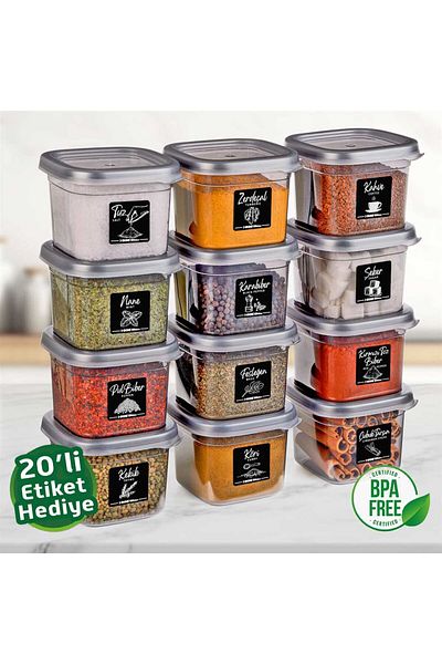 SGS Square 550 ml Storage Supply Container - 12 Pieces 24 Pieces