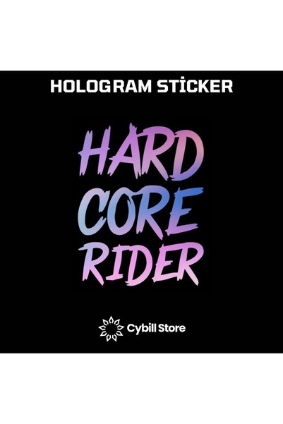 CybillStore HARDCORE RIDER Hologram Sticker