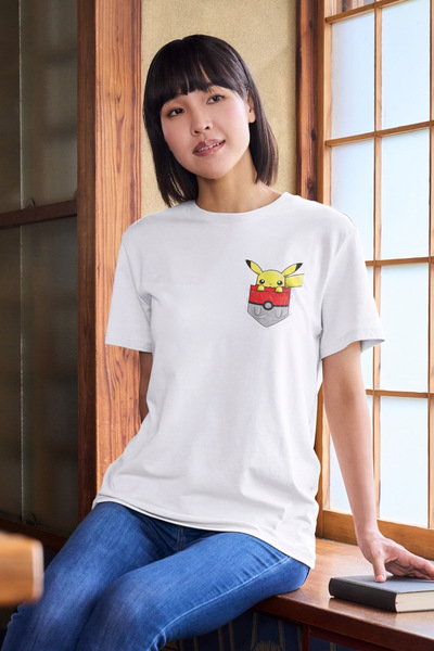Texclusive Bela Pikachu Pokemon majica - unisex