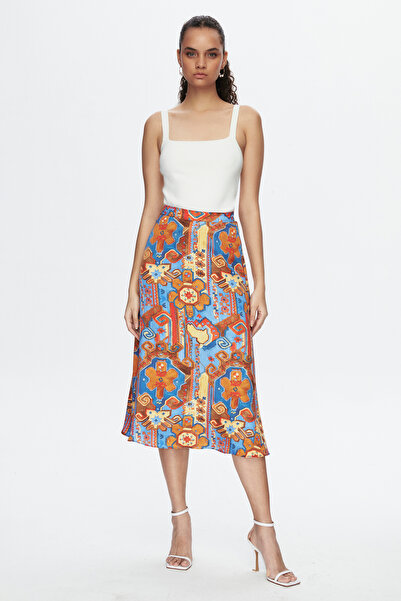 adL Regatta Desenli Midi Etek