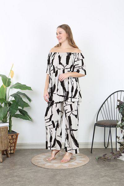 XL Modam Costum de damă din țesut din viscoză