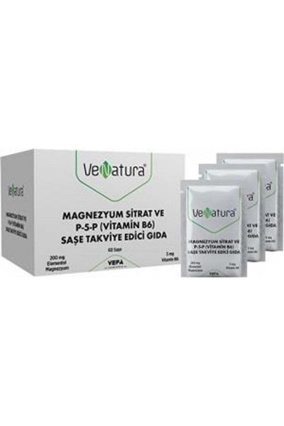VeNatura Supplementary Food with Magnesium Citrate and Vitamin B6 - 60 Sase