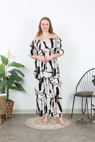 XL Modam Costum de damă din țesut din viscoză