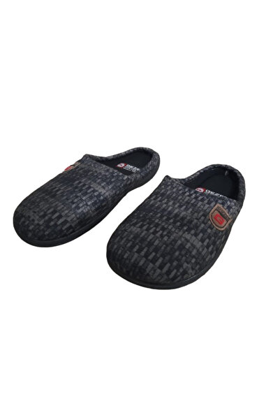 GEZER Ανδρική Μαύρη Ορθοπεδική Σόλα Εσωτερική Καθημερινή Παντόφλες