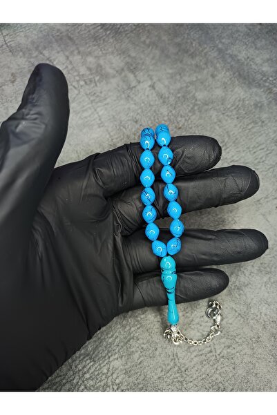 Mos Tespih Mărgele de rugăciune din chihlimbar brodate tăiate de orz