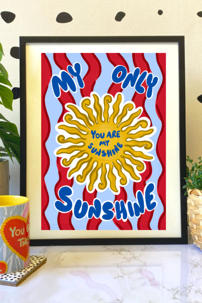 Hello Melody Design Εκτύπωση "MY SUNSHINE" από την συλλογή Εκτυπώσεων - Με μα...