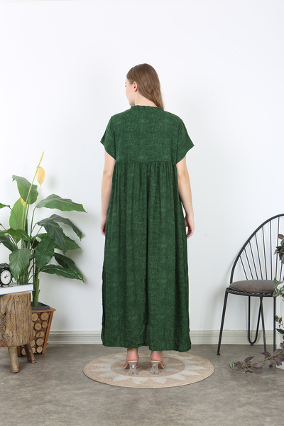 XL Modam Women's Linen Large Size Shirt Dress