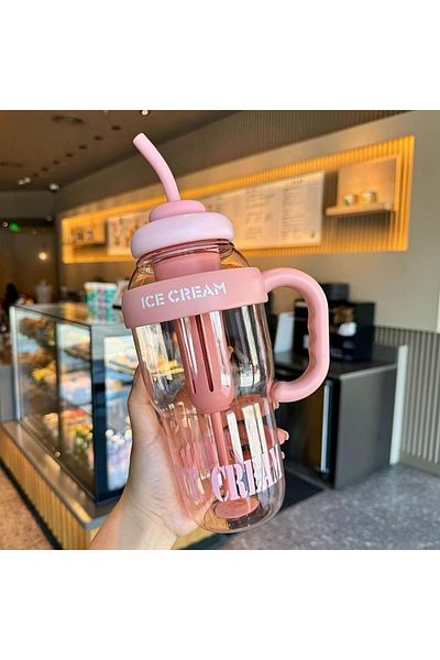 Honney Boutique Giant Mug High Capacity Heat Resistant Women and Student Sports Water Bottle