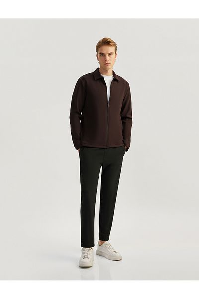 Koton Long Sleeve Cotton Blended Zipper Sweatshirt