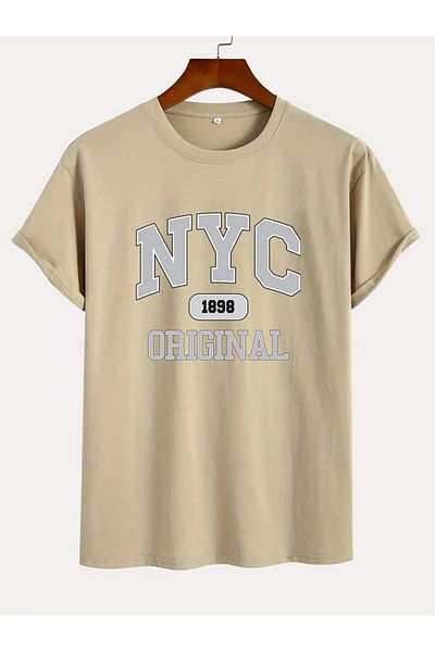 uyguntarz Μπλουζάκι NYC Printed Unisex Oversize