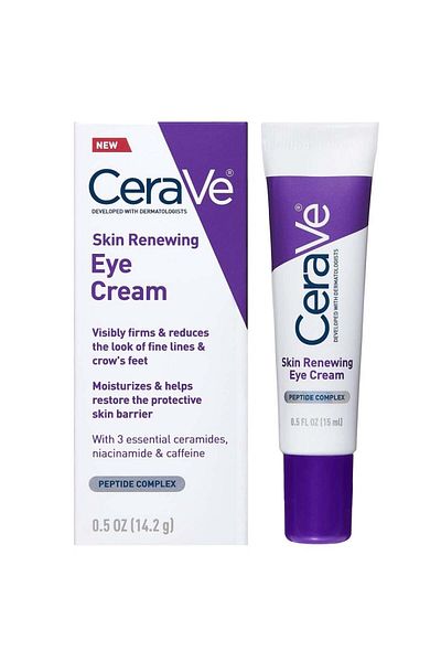 CeraVe كريم الكافيين والببتيد تحت العين لعلاج التجاعيد 14.2 جرام